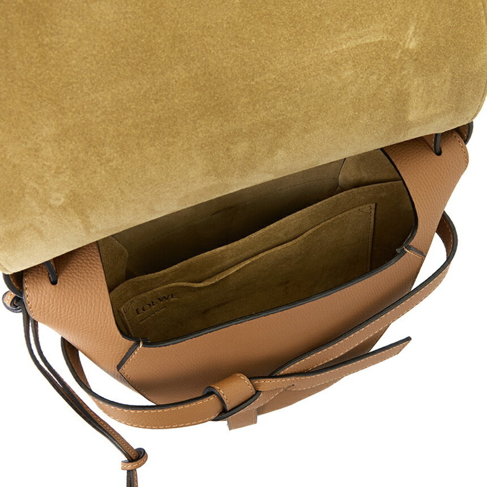 Loewe Gate Bag in tan calfskin leather Brown - Picture 6 of 10